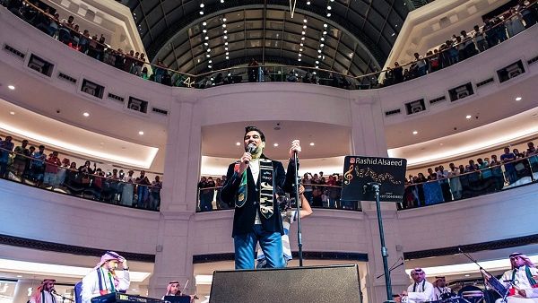 Waleed Al Shami took to the stage to perform a medley of his hits at Mall of the Emirates. Waleed Al Shami took to the stage to perform a medley of his hits at Mall of the Emirates.
