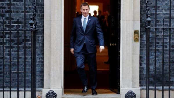 Britain's Foreign Secretary Jeremy Hunt (Twitter)