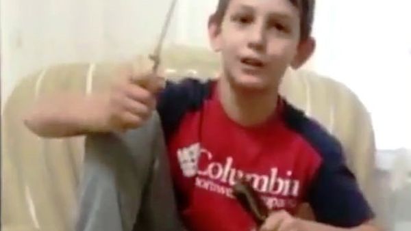 A chilling ISIS video has emerged showing 11-year-old Mukhamad-Amin Akhmatkhanov threatening to cut off his enemies' heads before he and his brother rammed a car into cops in Chechnya (dailymail)