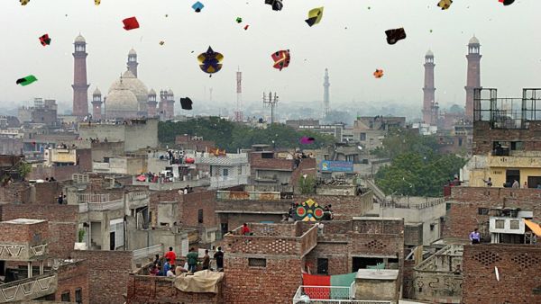 Basant (kite flying festival) in Lahore (Twitter)