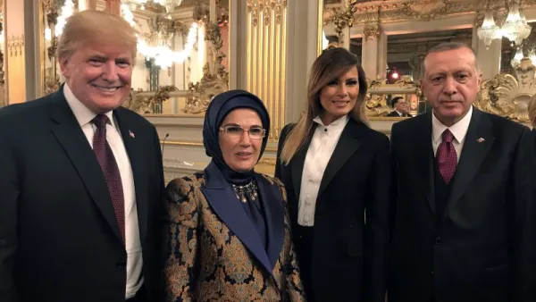 Turkish President meets world leaders in Paris (Twitter)