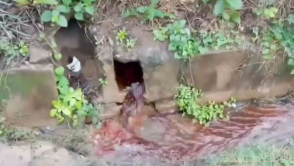 River of ‘blood’ (Twitter)