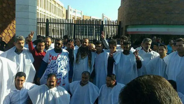 Workers protests in protest (Twitter)