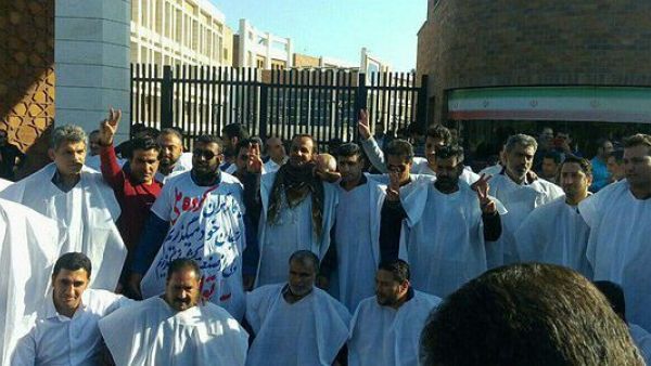 Workers protests in protest (Twitter)