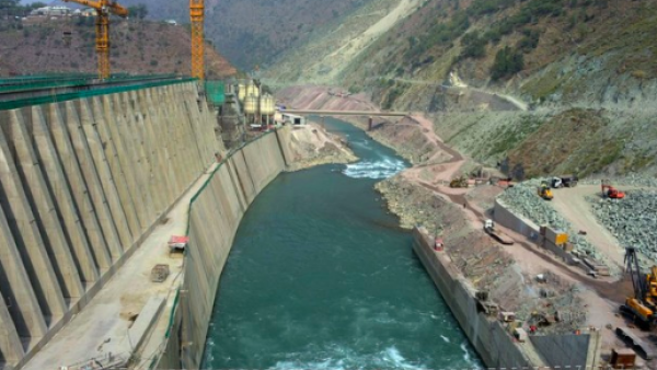 General view of the Neelum-Jhelum Hydropower Project in Nosari, in Pakistan-administered Kashmir’s Neelum Valley. (AFP/ File Photo)