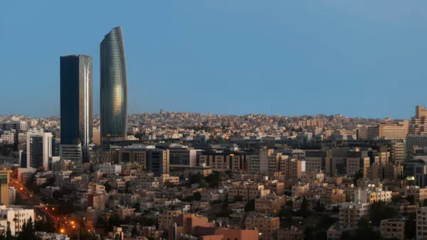 Sunrise on the new downtown of Amman city the capital of Jordan (Shutterstock)