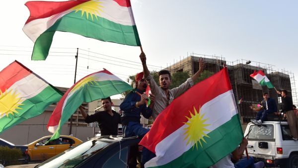 Kurdish Regional Government (KRG) flags (Shutterstock)
