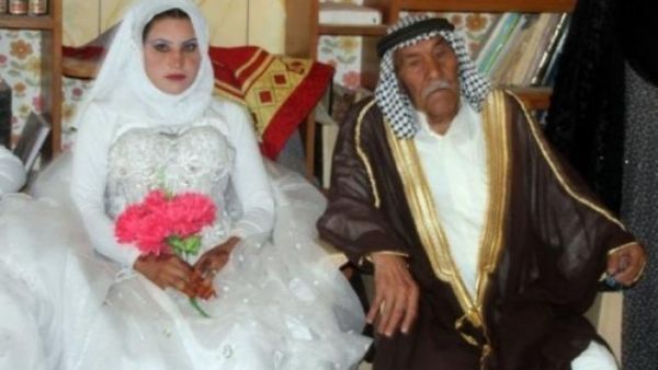 The happy couple: Grandpa and his bride! 