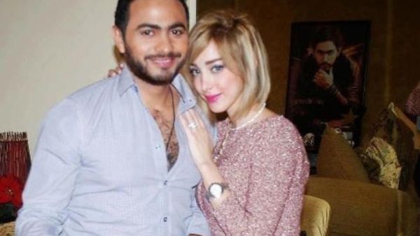 Tamer with his wife Basma (picture courtesy of 123 People). Tamer with his wife Basma (picture courtesy of 123 People).