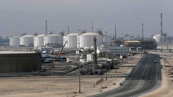 A picture shows the Ras Laffan Industrial City, Qatar's principal site for production of liquefied natural gas and gas-to-liquid, administrated by Qatar Petroleum, some 80 kilometers (50 miles) north of the capital Doha. (AFP)