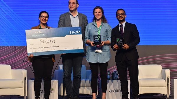 The championship winner, Sadeed from Dubai - which automates social media customer service using AI without coding experience, received $20,000 in cash, and a three-week training at TVLP in Silicon Valley, among other in-kind prizes.