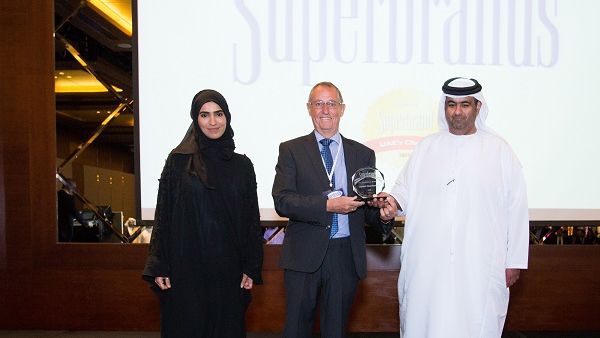 Acting SVP-RSG receiving the UAE Superbrand Award