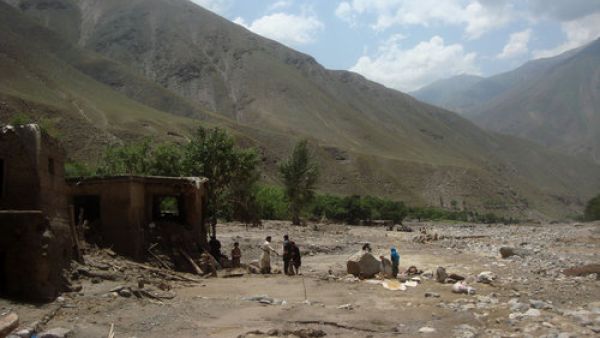 Flash waters killed six people, three women and three children, and damaged about 20 houses and at least five acres of agricultural land in Samangan Province. (AFP/File)