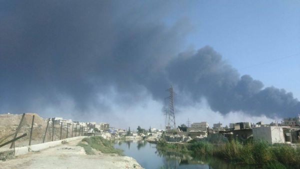 Aftermath of a rebel strike on a gas station in Aleppo (courtesy of Aleppo resident)