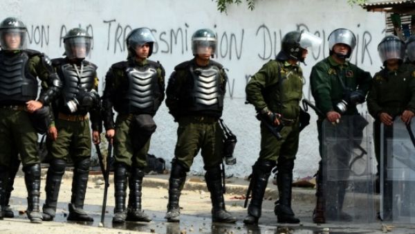 Algerian security forces in 2014. (AFP/File)