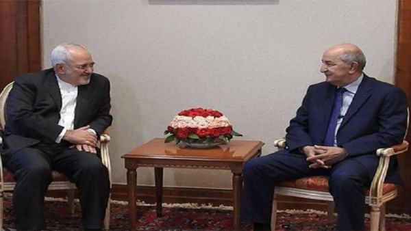 وزير الخارجية الجزائري عبد القادر مساهل ونظيره الإيراني محمد جواد ظريف