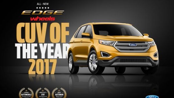 Ford Edge, the Region’s most nominated CUV, scoops another recognition during awards season with wheels’ Crossover of the Year 2017 title 