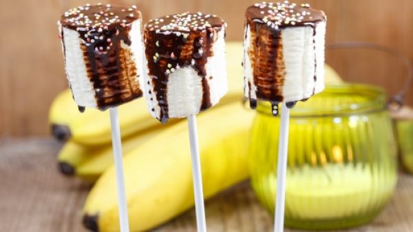 وصفة الموز المثلج بالشوكولاتة وصفة الموز المثلج بالشوكولاتة
