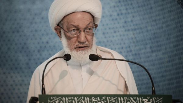 Sheik Isa Qassim is accused of being in contact with enemies of Bahrain. (AFP/Mohammed al-Shaikh) 