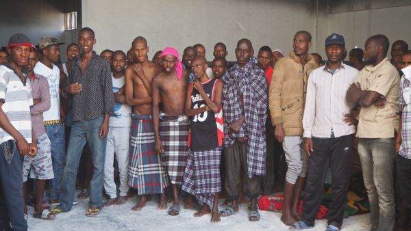 Migrants in Libya (Twitter)