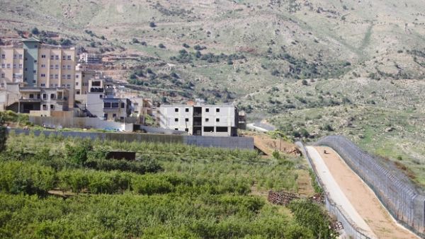 View from Israeli-occupied sector of Golan Heights shows border with Syria near village of Majdal Shmas. (AFP/File)
