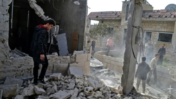 Toxic barrels were dropped on Idlib province in north-western Syria, leaving several injured. (AFP/File) 