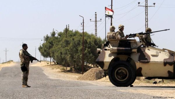 An armed forces security patrol in North Sinai. (AFP/File)