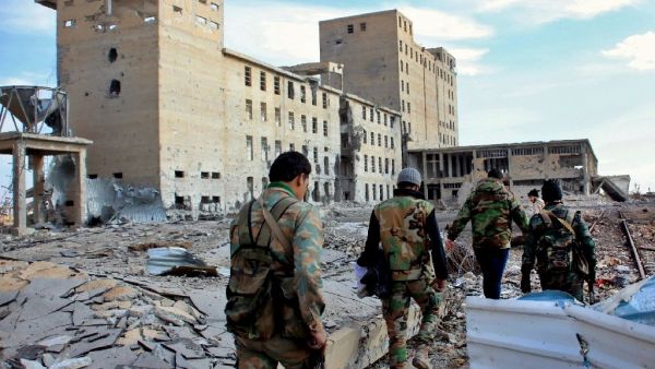 Syrian forces have been on the offensive against jihadist groups in Aleppo and Deir Ezzor. (AFP/George Ourfalian)
