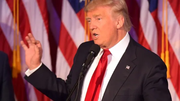 Republican presidential elect Donald Trump speaks during election night at the New York Hilton Midtown in New York. (AFP Photo/Jim Watson)