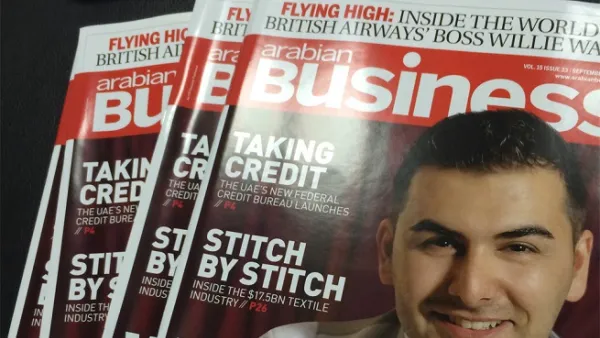 The Dubai government said on Wednesday that the Arabian Business website had been blocked, and its print edition stopped for a month. 