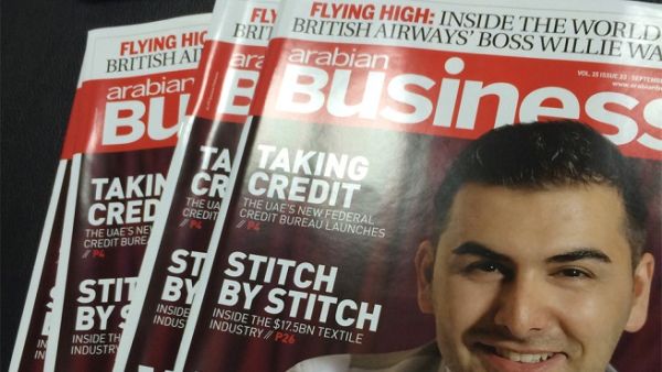 The Dubai government said on Wednesday that the Arabian Business website had been blocked, and its print edition stopped for a month. 
