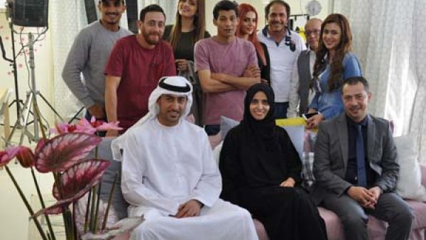 The cast and crew from Clacket Media’s new series with Maryam Al Mheiri. (BroadcastProME)