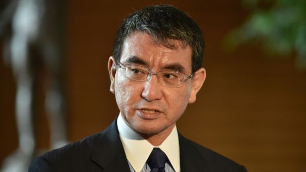 Japanese Foreign Minister Taro Kono expressed hope Seoul and Tokyo would closely cooperate to bring about the denuclearization of North Korea. (AFP/ File Photo)