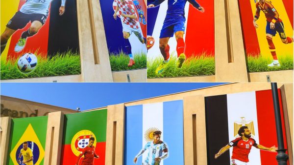 Murals on the street in Beirut, Lebanon (Twitter)