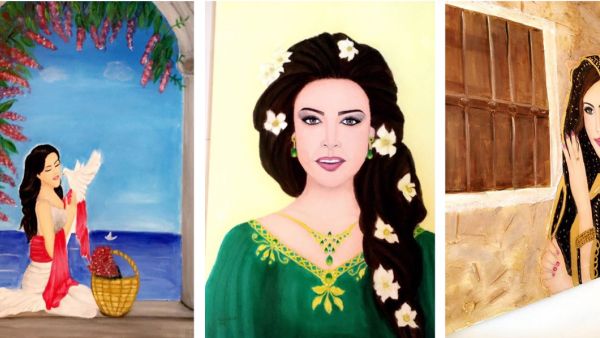 Paintings by Tahani Faris (Twitter)