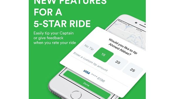 Now you can tip your driver with Careem. Now you can tip your driver with Careem.