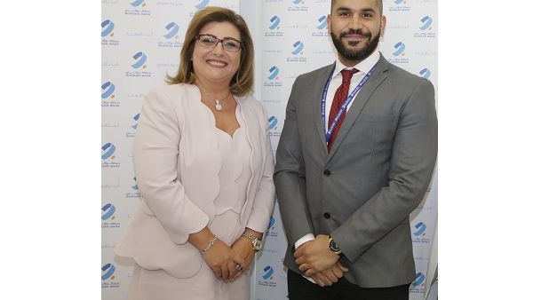 Burgan Bank Learning & Development representatives Mrs. Ghada El-Kadi & Mr. Abdulrahman Al Doughaji