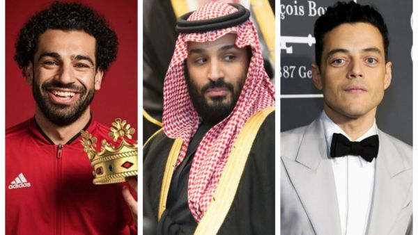 رامي مالك / محمد بن سلمان / محمد صلاح 