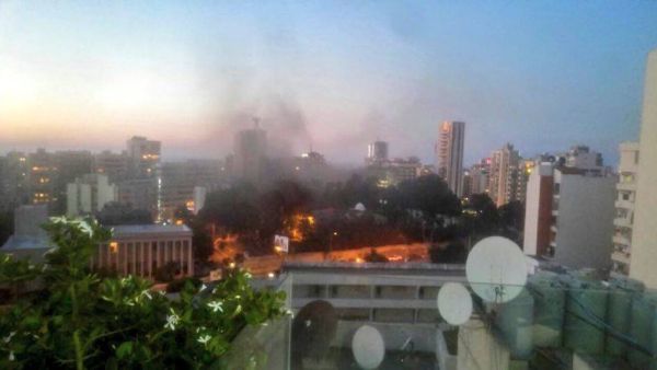 The aftermath of the June 12 Beirut bombing (@20fourMedia / Twitter)