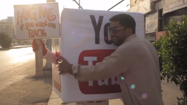 A Pakistani YouTube Hug campaign is afoot. (YouTube)