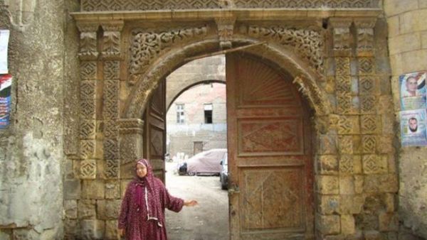 The gate of Bab Al Wazir was a symbol of Cairo's past security and now it is in pieces on the ground. (image by Amina Abdel Bar)