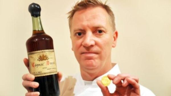 A 200-year old Cognac and a gold coin make this dessert the most expensive in the world. (No Garlic No Onion)