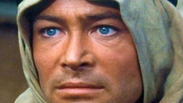 Peter O'Toole as Lawrence of Arabia.