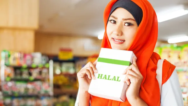 The halal market includes not only food products and food services, but also pharmaceuticals, cosmetics, personal care products, and banking. (Shutterstock)
