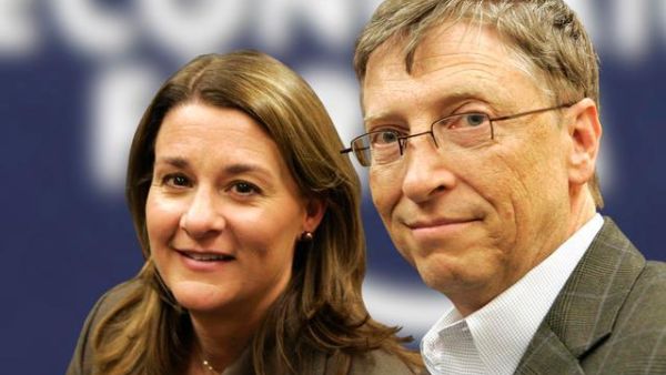 Melinda and Bill Gates at the World Economic Forum. (WEF)