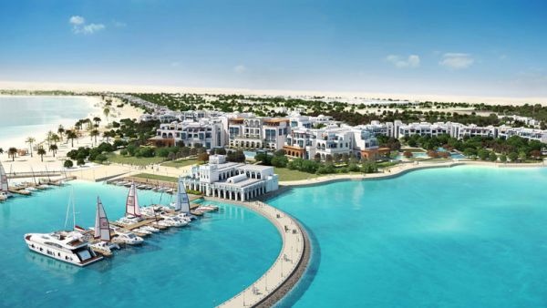 Hilton Salwa Beach Resort & Villas Hilton will include a water park, marina, dive center, cinemas, pools, health club, spa and retail space. (Hill International)