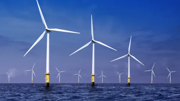 
The project is already more than half-completed, with the first turbine monopile installed in early April, and construction of the wind farm’s 1,000-tonne offshore substation underway. (Shutterstock) 