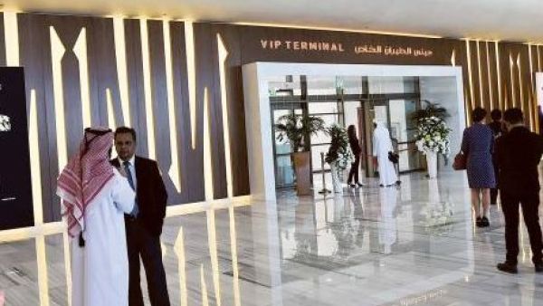 The new VIP terminal features a luxury shopping area and includes areas for taking naps, playing pool, and dining. (Virendra Saklani/Gulf News)