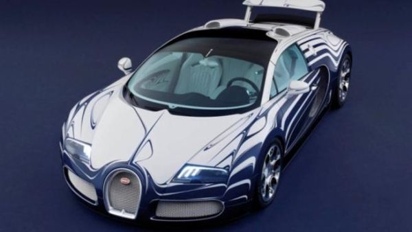 World's most expensive car: Veyron Grand Sport Bugatti with porcelain accents and a caviar tray
