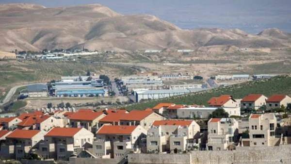The Israeli settlement of Ma'ale Adumin, in the West Bank, February 25, 2016 (Times of Israel/Yonatan Sindel).